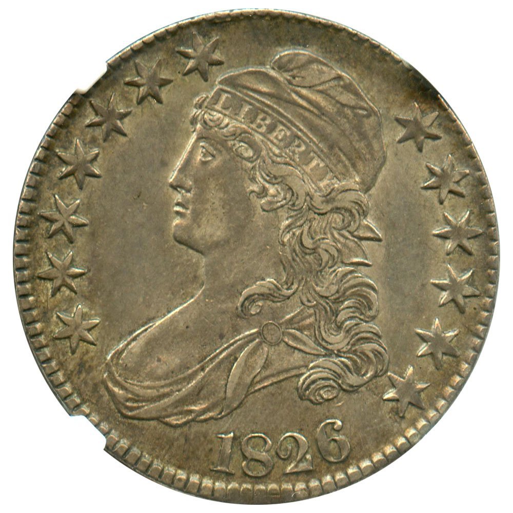 Rare coin for sale: 1826 P Bust Half Dollars Half Dollar NGC AU53