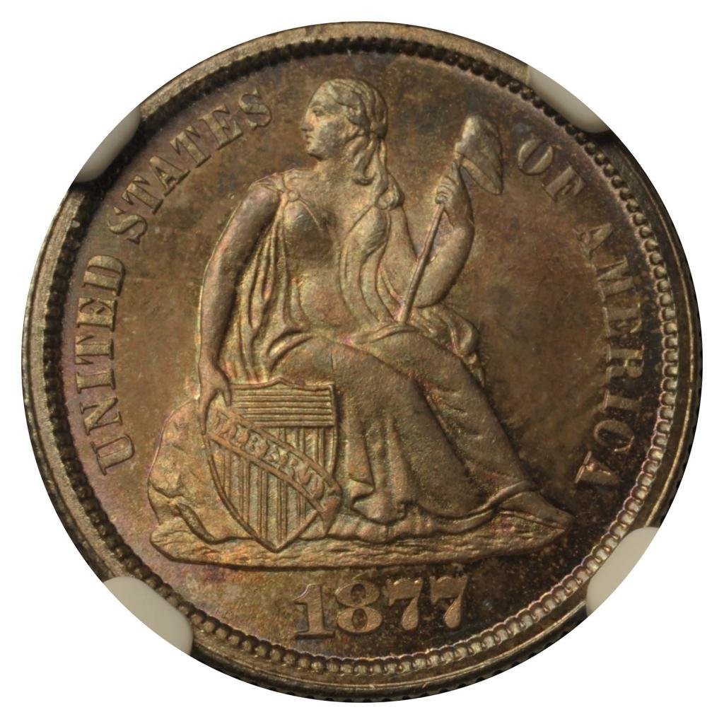 For sale: 1877 CC Collection Legend Dime NGC MS-68