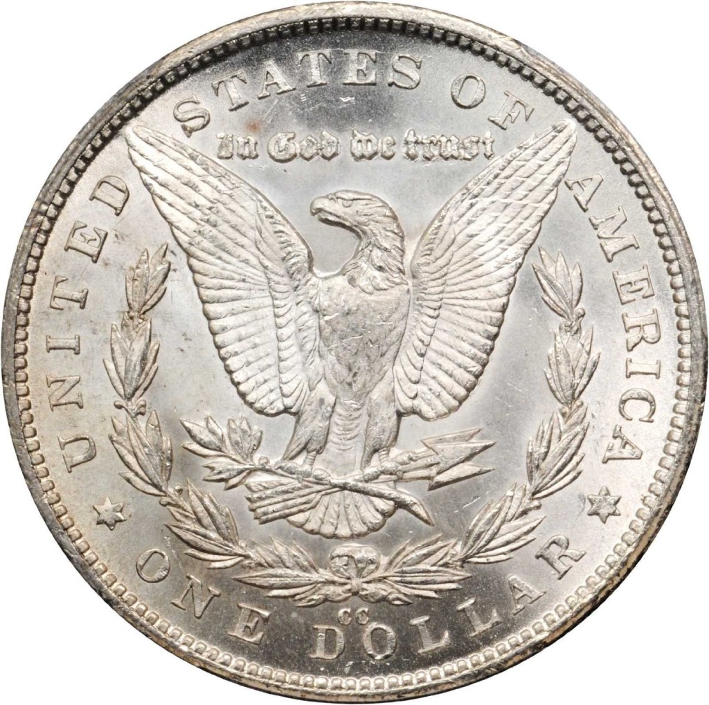 1880 CC Morgan Silver Dollar PCGS MS-63