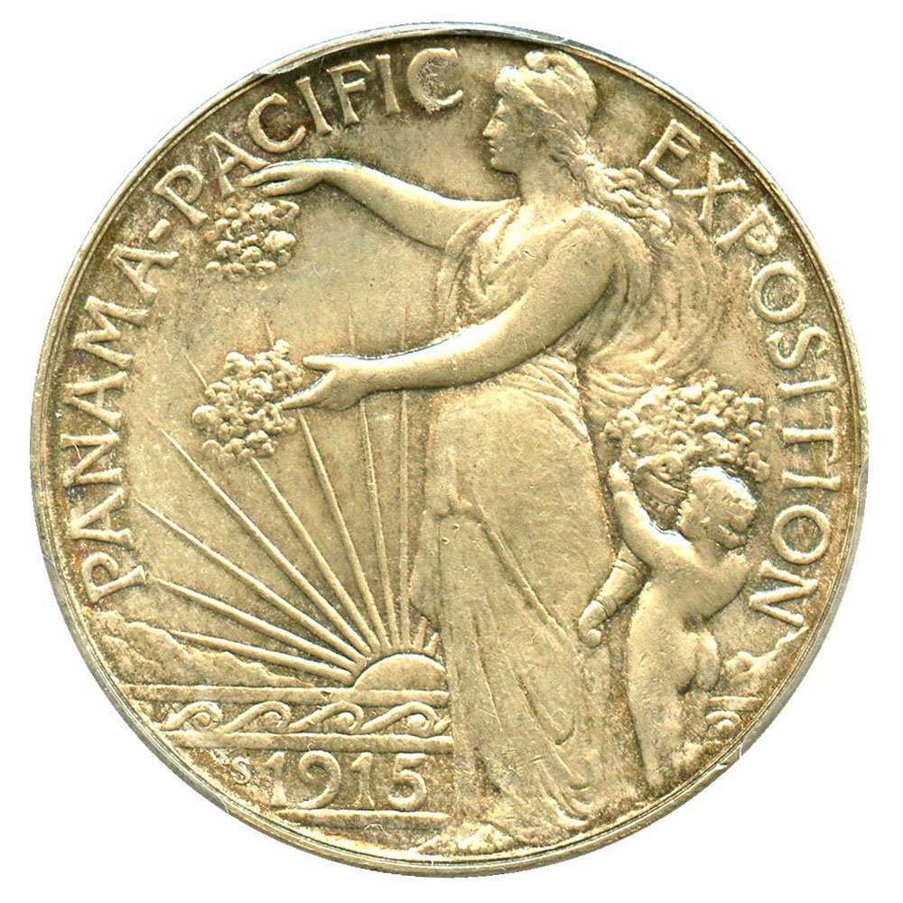 Rare coin for sale: 1915 S Silver Commems (1892-1954) Panama-Pacific Half Dollar PCGS MS65
