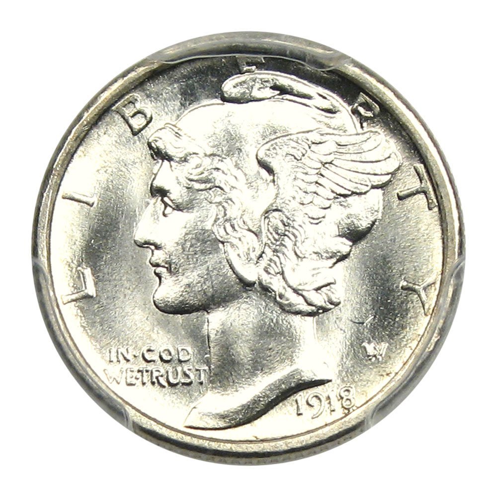 Rare coin for sale: 1918 S Mercury Dimes Dime FB PCGS MS66