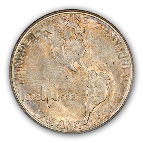 1923 S Monroe Silver Commemorative 50c Half Dollar PCGS MS67