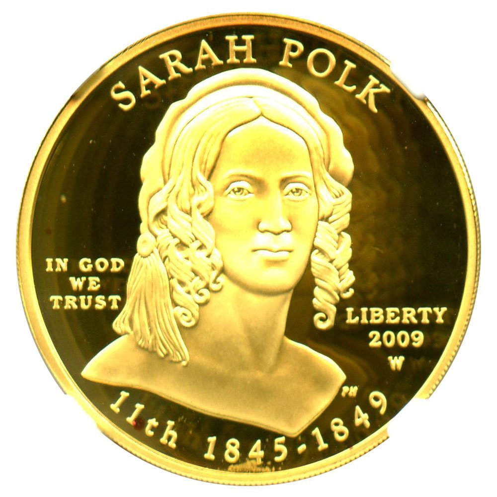 rare coin for sale: 2009 W $10 First Spouse Sarah Polk Ten Dollar PR69 NGC DCAM