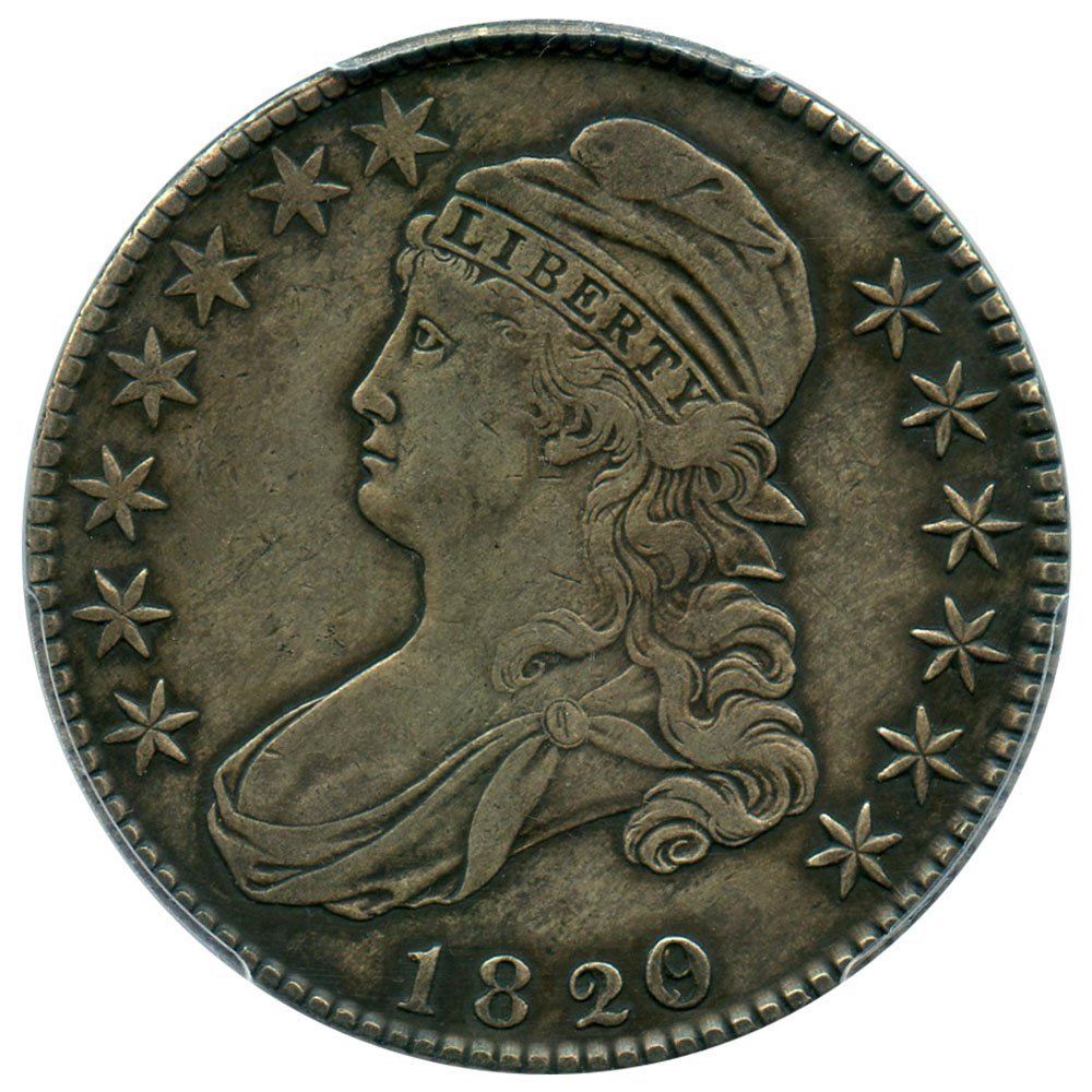 Rare coin for sale: 1820 P Bust Half Dollars 1820/19 Half Dollar XF40 PCGS