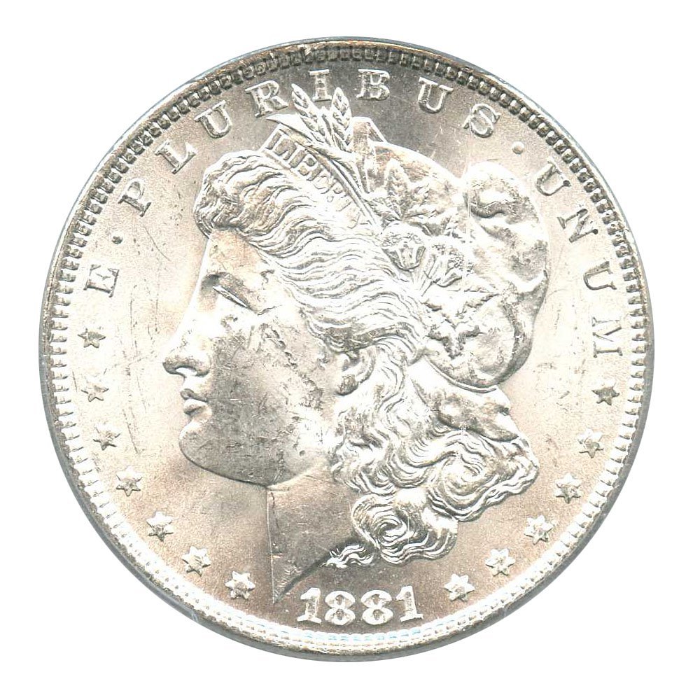Rare coin for sale: 1881 P Morgan Dollars Dollar MS63 PCGS