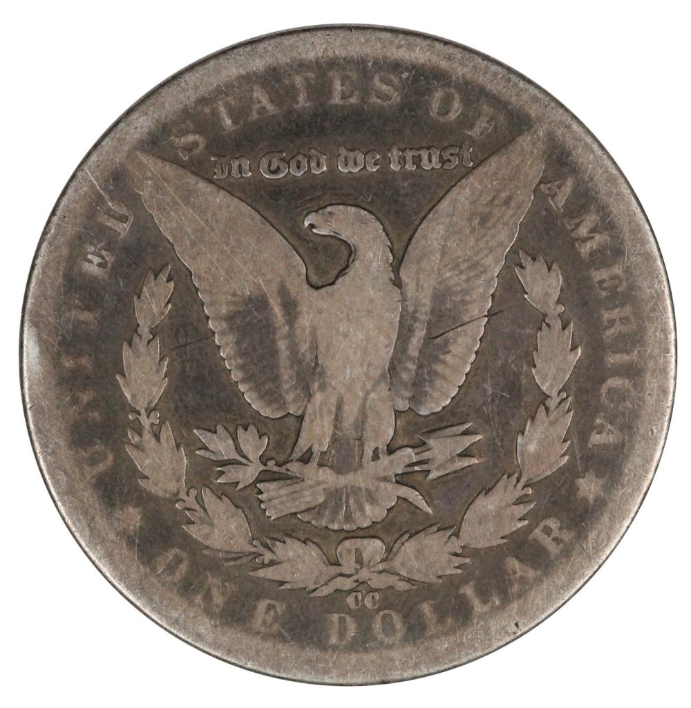 1890-CC $1 Morgan Silver Dollar Nice About Good $1