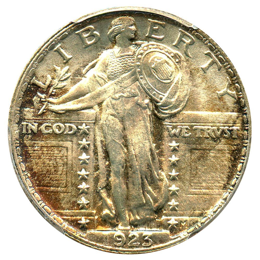 Rare coin for sale: 1923 P Standing Liberty Quarters Quarter PCGS MS66
