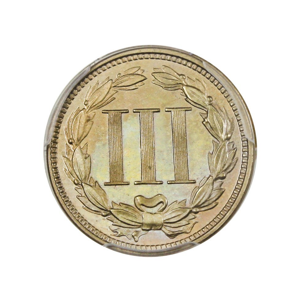 1865 P 3-Cent Nickels (Proof) Three-Cent PR67 PCGS 
