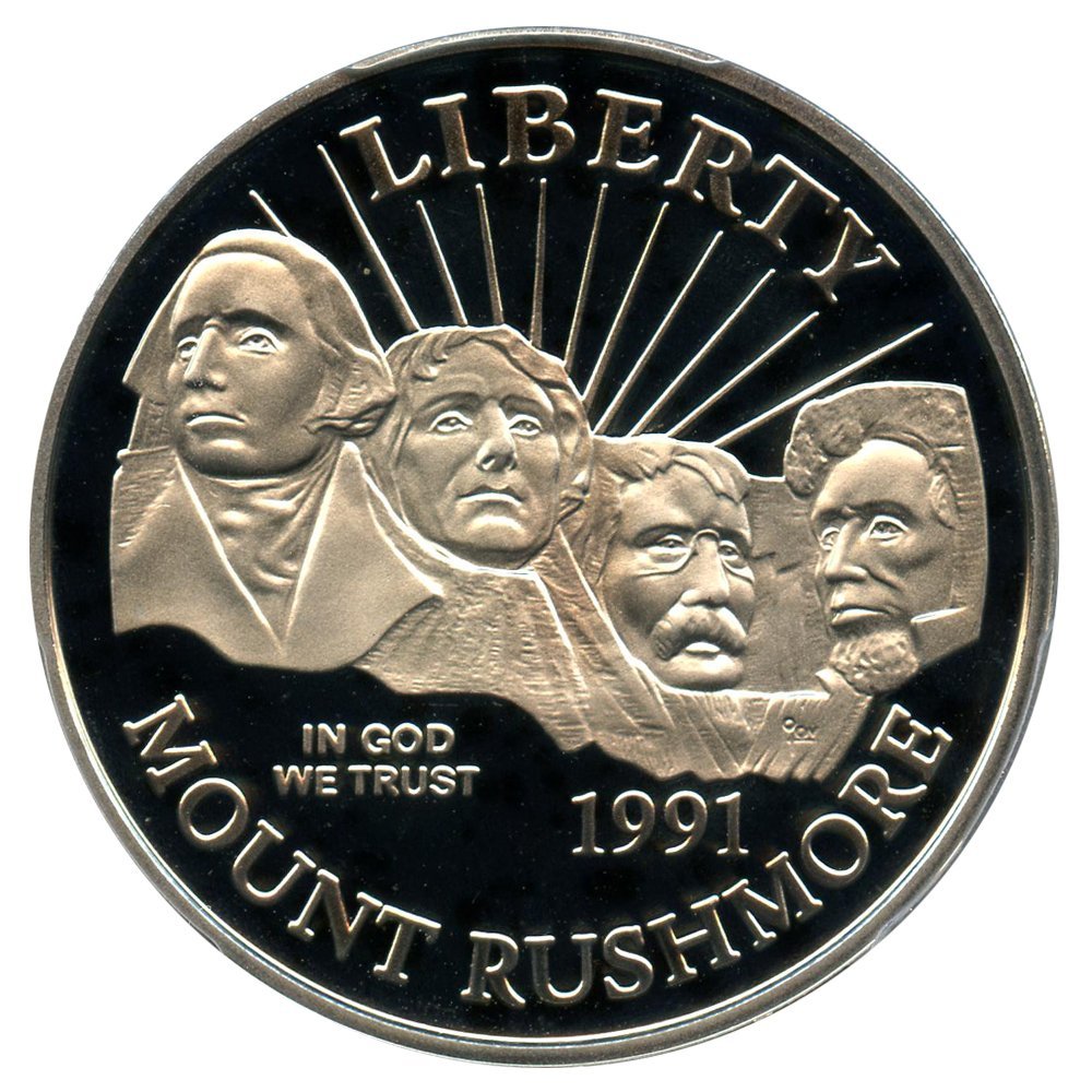 Commemorative coin for sale: 1991 S 50c Modern Commems Mt. Rushmore Half Dollar PR70 PCGS DCAM