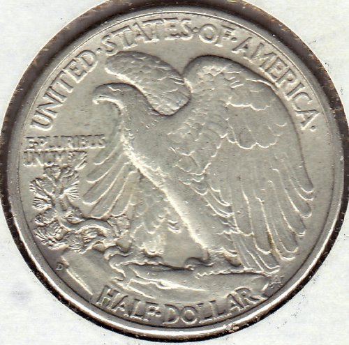 1939 D Walking Liberty Half Dolllar Uncirculated US Mint