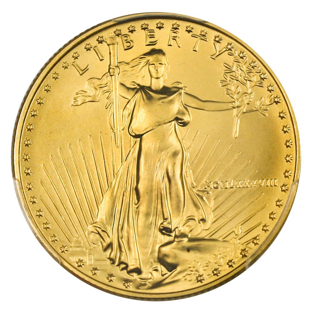 Rare coin for sale: 1988 P $25 American Eagles - Gold Gold Eagle Twenty Five Dollar MS69 PCGS