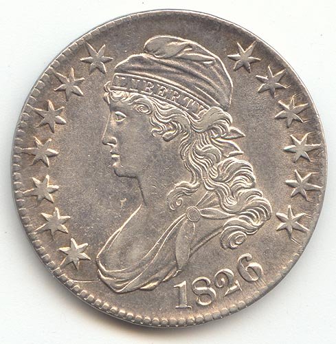 Rare coin for sale: 1826 P Capped Bust Half Dollar AU-55