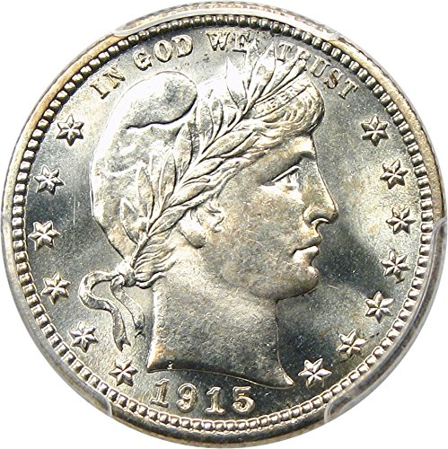rare coin for sale: 1915 S Barber Quarters Quarter MS66 PCGS