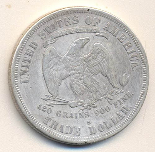1877 S TRADE Silver Dollar VERY FINE