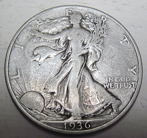 1936-S 50c Liberty Walking Silver Half Dollar VF-Very Fine