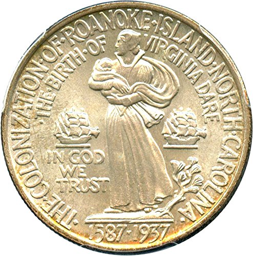 1937 P Silver Commems (1892-1954) Roanoke Half Dollar MS66 PCGS\CAC