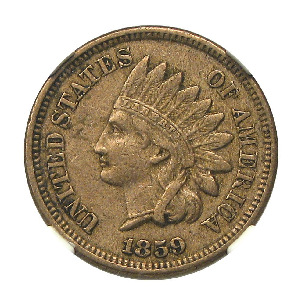 old coin for sale: 1859 Indian Head Cent XF-40 NGC BMCA